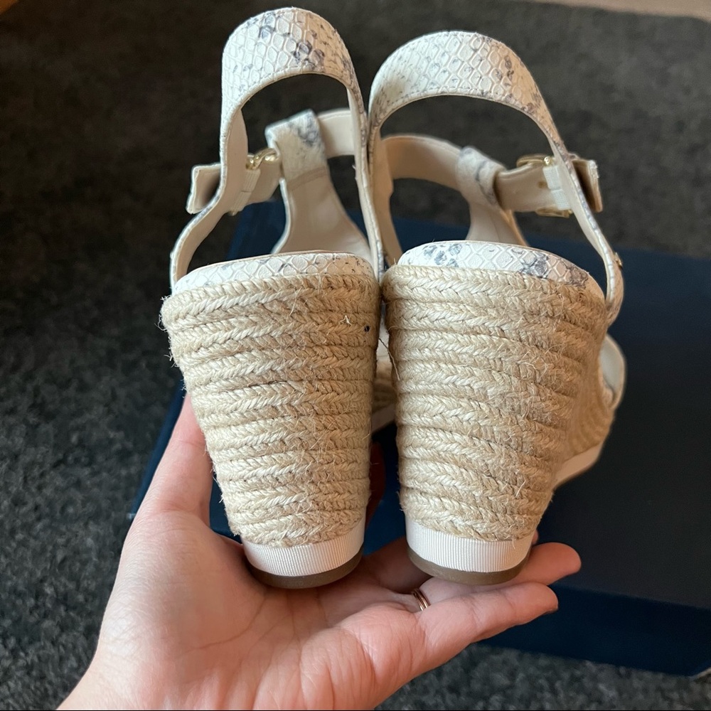 Cole Haan Cloudfeel Python Print Espadrilles Wedg… - image 8